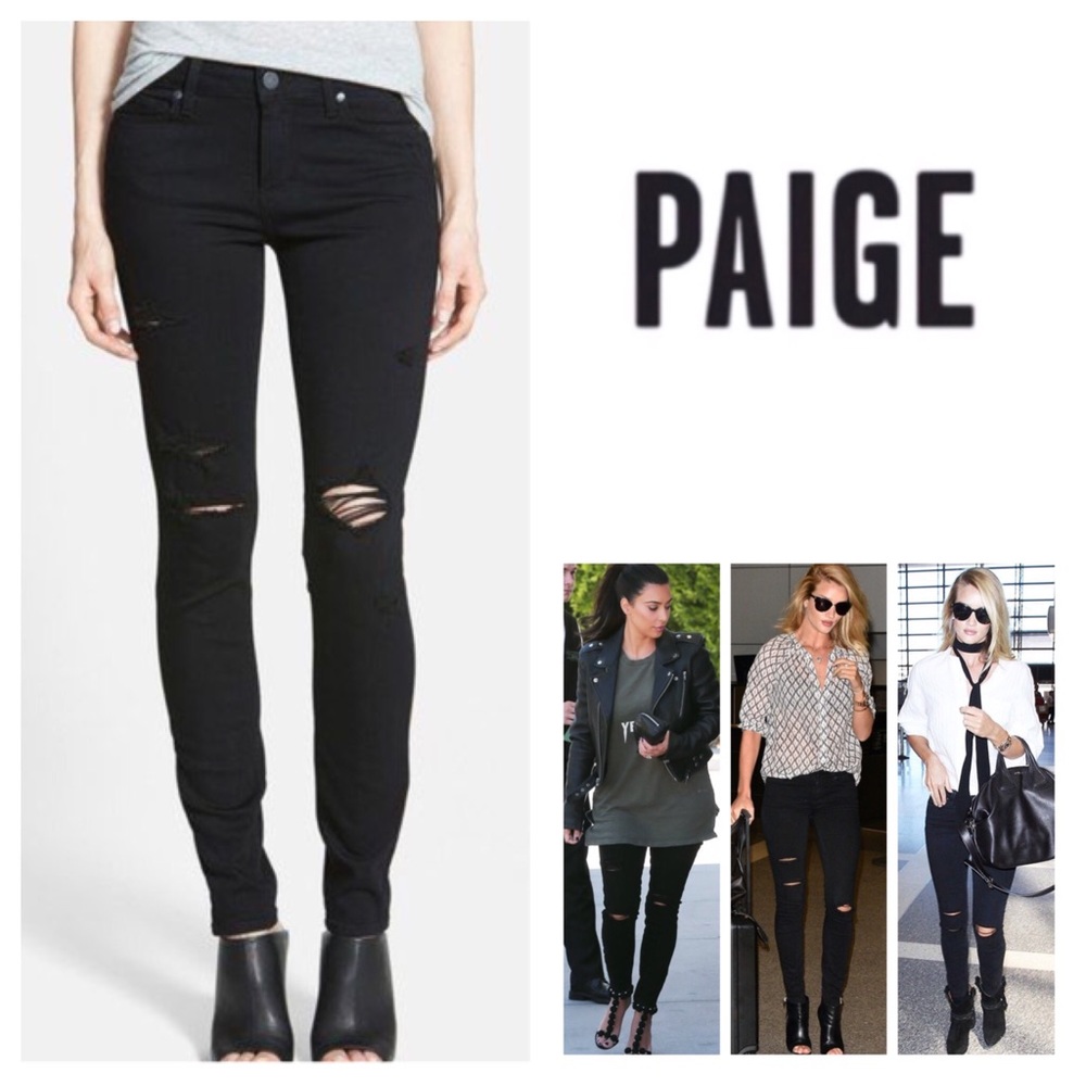 Anthropologie Paige Destructed Skinny Jeans.  NWT.